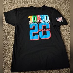 USA Surfing Summer Olympics Tokyo 20 Black Shirt